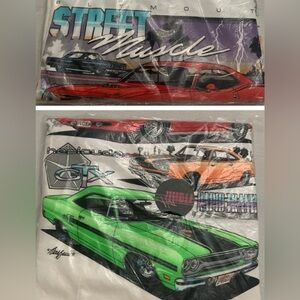 Vintage 1991 street muscle shirt. Plymouth hemicuda GTX. Rapid Transit System.3X